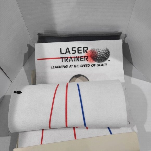Golf Laser Trainer, 2 laser trainer diodes, graphic mat, video & booklet. - Picture 3 of 11